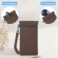 thumbnail image 4 of Funda para gafas FINTIE Double con correa de transporte, color marrón, 4 of 8