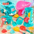 thumbnail image 3 of Youth Sand Pool Sand Scoop Plastic Bucket Sand Tools, Beach Toys Full Set-HAPDEN, 3 of 4