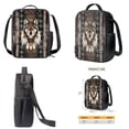 thumbnail image 4 of ZUXONGSY Aztec Tribal Wolf Print Kids School Backpack Set, Lightwieght Bookbag with Insulated Lunch Tote and Pencil Pouch for Boys Girls Back to School 3 in 1, 4 of 6