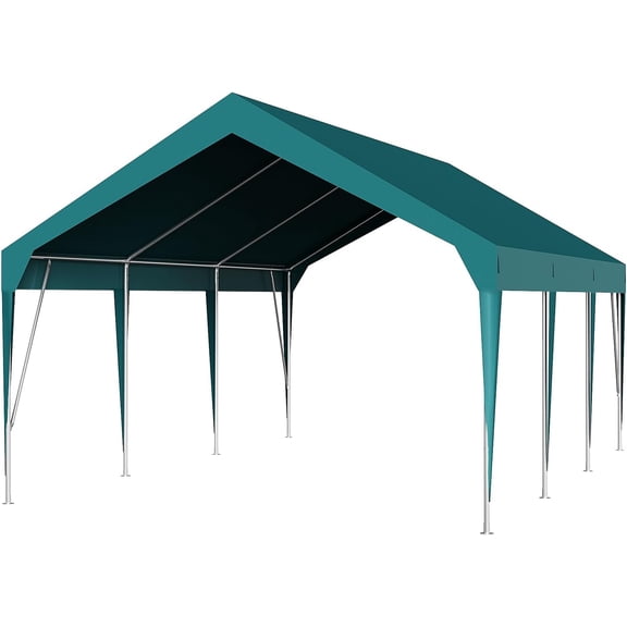 12x20 Ft Carport Canopy Heavy Duty Waterproof Portable Garage for Cars