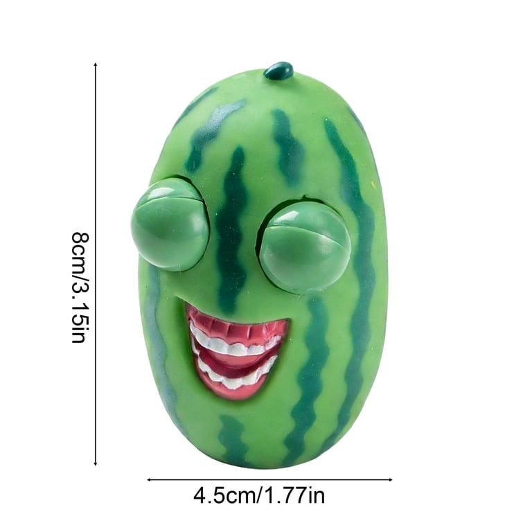 2PCS Squishy Watermelon Stress-Relief Fidget Toys, Mini Cute