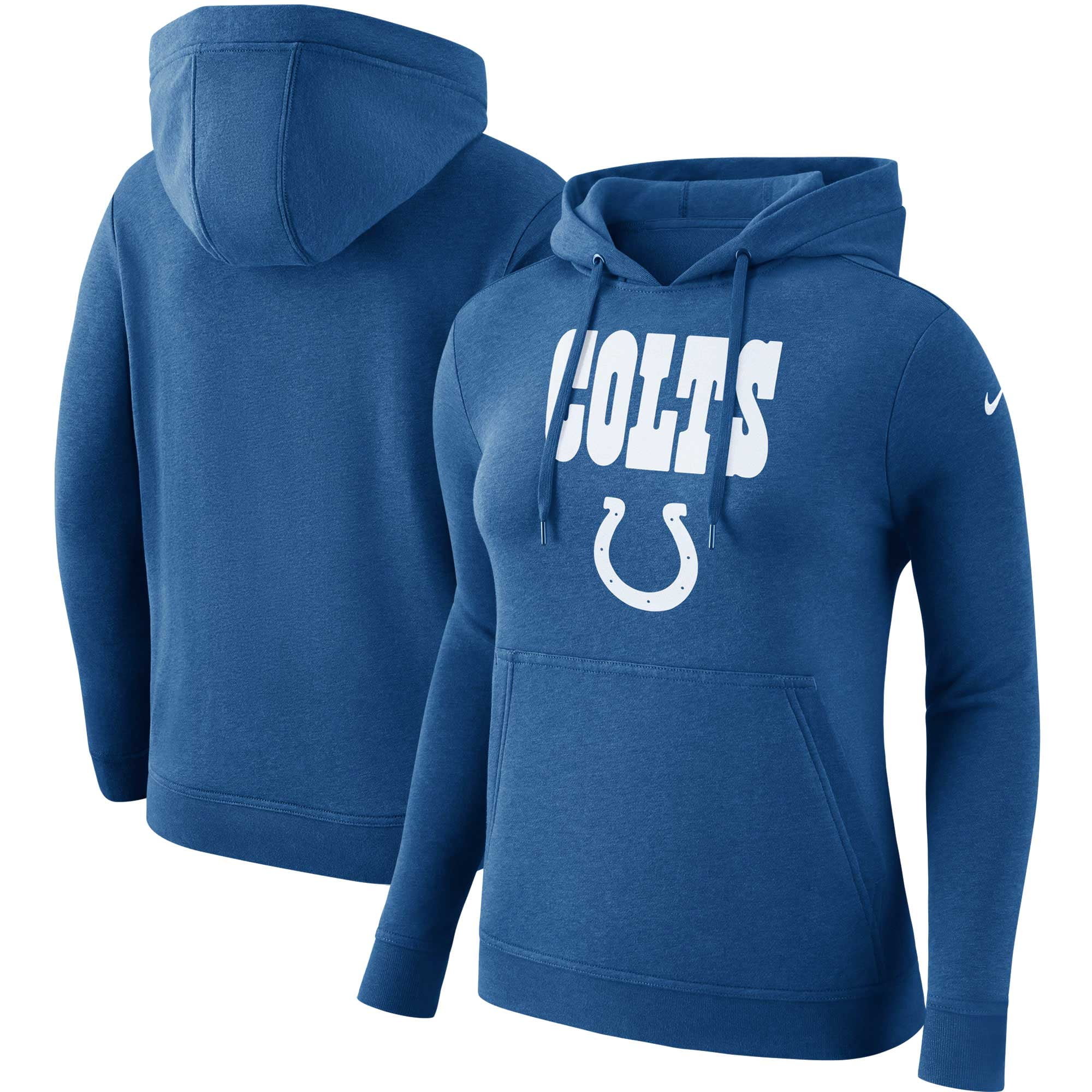 Indianapolis Colts Nike Women's Club Tri-Blend Pullover Hoodie - Royal ...