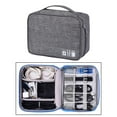 thumbnail image 4 of Organizador de electrónica Cable Cable bolsa de alambre accesorios Gris Gloria Estuche de almacenamiento, 4 of 9
