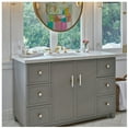 thumbnail image 2 of Belwith-Keeler B077044MW-SN 5 in. Firenze T-Bar Cabinet Knob, White Marble with Satin Nickel, 2 of 3