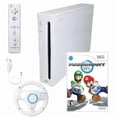 thumbnail image 1 of Restored Nintendo Wii Console Wii Game System White with Mario Kart and Wheel (Refurbished), 1 of 1