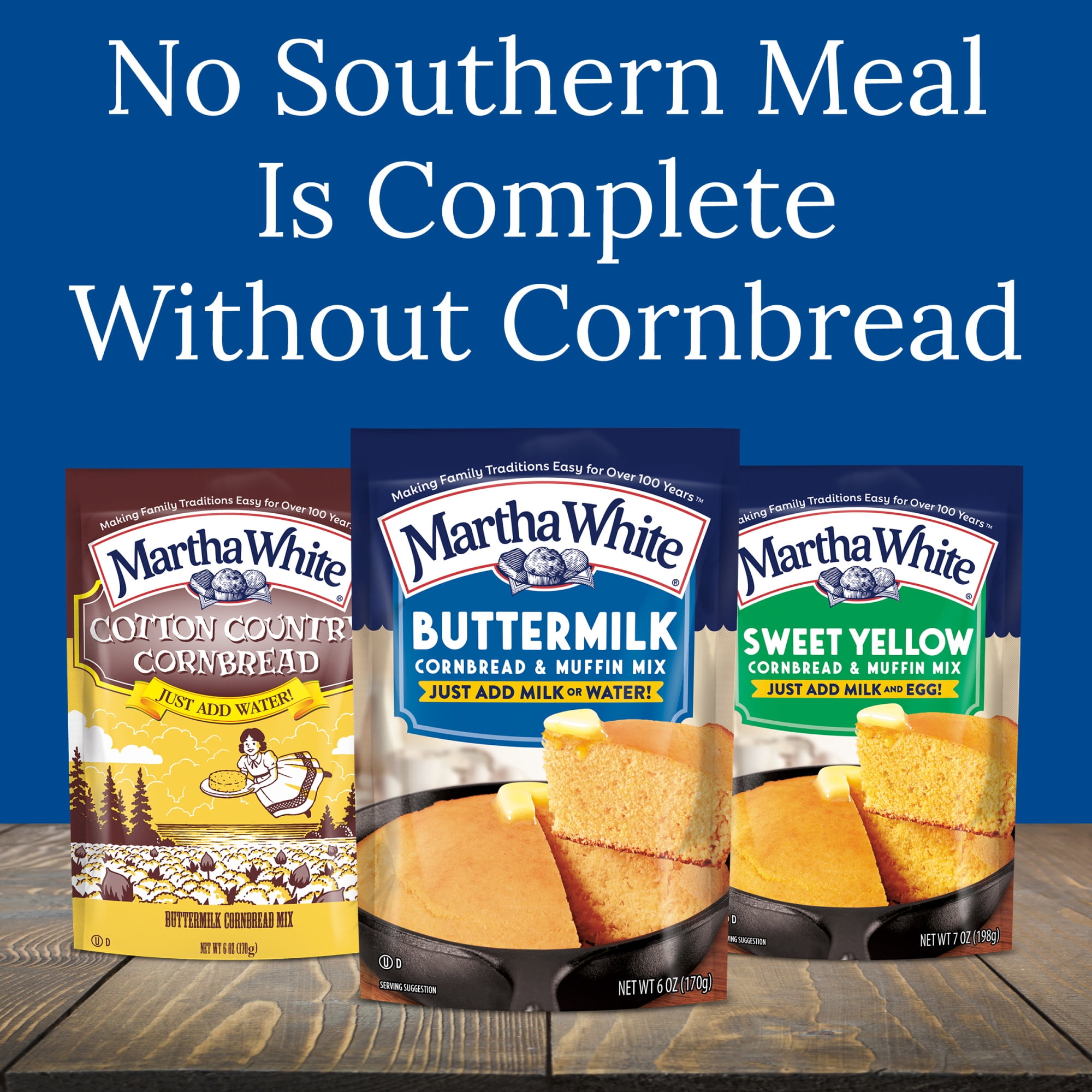 Martha White Honey Cornbread and Muffin Mix, 7 Oz Pouch