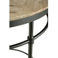 thumbnail image 4 of HomeRoots 518880 26 x 22 x 22 in. Black & Pickled Mango Solid Wood Round End Table, 4 of 8