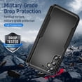 thumbnail image 6 of for Samsung Galaxy A25 5G Phone Case,Samsung A25 5G Case,with Screen Protector [ Grade Drop Tested] Heavy-Duty Tough Rugged Shockproof Protective Case for Galaxy A25 5G, Black, 6 of 12