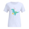 thumbnail image 2 of Débardeurs d'Été Grande Taille pour Femmes T-Shirts Imprimés Col Rond Manches Courtes Graphiques T-Shirts Col en V Femmes en Liquidation, 2 of 4