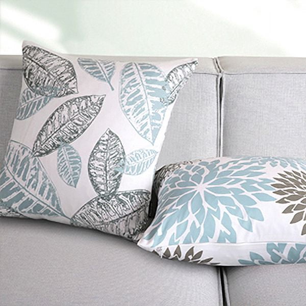 Phantoscope 20x20 Decorative Throw Pillow Covers, Light Blue, Set of 4