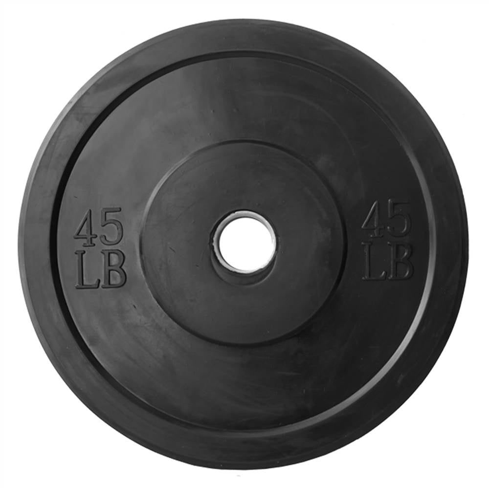 45 lbs. Bumper Plate in Black Finish