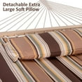 thumbnail image 6 of SUNCREAT Portable Polyster Hammock with Stand, Max 475lbs , 146” (L) x 55.1” (W) ,Brown Stripes, 6 of 6