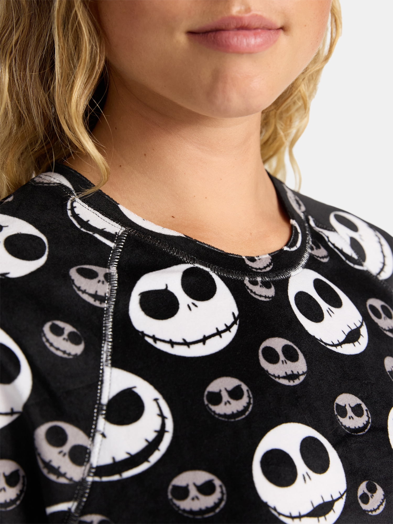 Disney Nightmare Before Christmas Women's Pajama Set, 2-Piece, Sizes S to 3X