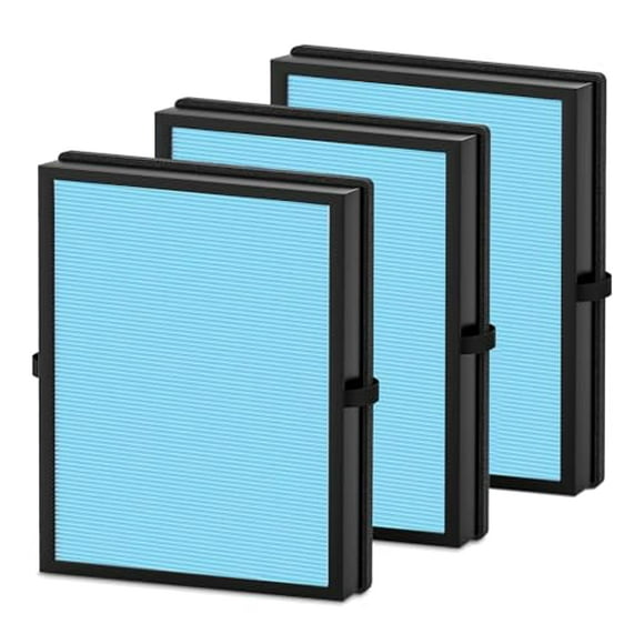 3-Pack MK04 Air Filter Replacement for AROEVE MK04 Air Purifier,4-Layers H13 Ture HEPA Filter for MK04 DH-JH04 for Dust Pet Dander Smoke Dust for Bedroom,Replace Part# MK04LX Filt