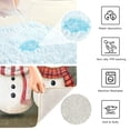 thumbnail image 3 of Yayeee Bath Rugs for Bathroom Floor Set of 2 Non Slip Fluffy Soft Absorbent Mat, Cute Snowmen, 3 of 7