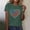 A175 Green, variant on 4th of July Faux Rhinestone Flag Heart Graphic T Shirt for Women Short Sleeve Crewneck Patriotic USA Pride Summer Casual Loose Graphic Tees Tops
