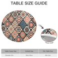 thumbnail image 6 of Multicolor Ethnic Mandala Pattern Round Fitted Tablecloth with Elastic Edge,Dining Table Cover Waterproof,Outdoor Round Tablecloth for Camping,Dining,Indoor and Outdoor, 6 of 7