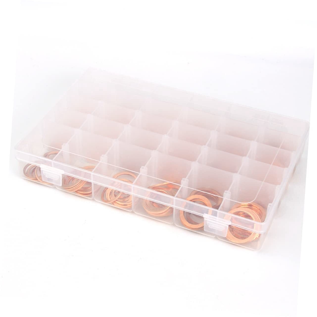 300pcs Flat Washer Hydraulic Fittings Washers Sealing Gasket Oil Washers Gasket Oil Crush Washers Lock Washer Assortment Oil Drain Gasket Metric Washer Gasket
