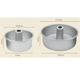 thumbnail image 2 of FOLOYORI 1Set Plated Silver Live Bottom Cake Mold Aluminum Alloy Round Pie Pan for Easy Demould Baking Use, 2 of 8
