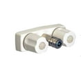 thumbnail image 1 of Phoenix Exterior Spray Port PF213246 Spray-Away; Faucet Type With Hot/Cold Outlet And Quick Connect Valve; 3-3/8 Inch Center; 2 White Knob Handle; Plastic Compression Valve; White; Plastic Underbody, 1 of 2