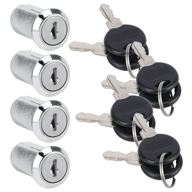 Cerradura de cajón, juego de 4 cerraduras de seguridad para cajones con leva, cerradura para archivador, tecnología avanzada