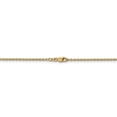 thumbnail image 4 of 14K Yellow Gold 1.8mm Solid Polished Cable Chain Anklet Size 10, 4 of 7