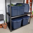 thumbnail image 6 of Rubbermaid 31 Gallon Stackable Storage Container, Dark Indigo Metallic (6 Pack), 6 of 6