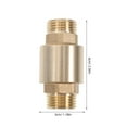 thumbnail image 2 of Phenofice RV Water Pump Check Valve Brass Vertical Check Valve Prevents Backflow for Pumps 1Pack, 2 of 8