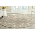 thumbnail image 2 of SAFAVIEH Cambridge Joshua Geometric Wool Area Rug, Beige/Ivory, 8' x 8' Square, 2 of 10