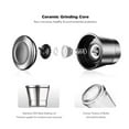 thumbnail image 6 of SanNuo Salt and Pepper Grinder Set, 2-Piece, Stainless Steel and Glass, Adjustable Ceramic Mill, 6 of 7