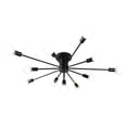 thumbnail image 1 of Lampara de techo estilo industrial hierro forjado minimalista ilios innova  negro con blanco 10 luces, 1 of 8
