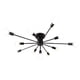 thumbnail image 1 of Lampara de techo estilo industrial hierro forjado minimalista ilios innova  negro con blanco 10 luces, 1 of 8