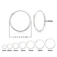 thumbnail image 2 of 925 Silver Minimalist Hoop Earrings Multipack Cartilage Piercing Jewelry Set For Women And Men, 2 of 3