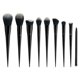 thumbnail image 1 of Juego de brochas de maquillaje 9 piezas MACHAO negras Kabuki sombra de ojos corrector delineador, 1 of 4
