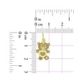thumbnail image 4 of 14k Yellow Gold, Teddy Bear Laser Engraved Light Weight Pendant Charm 11mm, 4 of 5