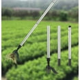 Weed Puller Tool with Long Handle Made with 3 Segment Alloy Easily