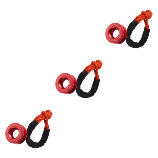 Speravity Anillo de recuperación de coche, grillete de cabrestante de remolque de 55000 lbs para camión SUV con cuerda de remolque Type1 NO1