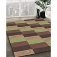 thumbnail image 2 of Ahgly Company Indoor Round Patterned Sepia Brown Area Rugs, 5' Round, 2 of 6