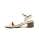 thumbnail image 3 of Sandalia Tacon Bajo Abierta Casual Playa Color Arena beige 24.5, 3 of 7