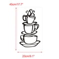 thumbnail image 2 of Café Taza Pared Pegatinas Autoadhesivo Artificial Calcomanía para Dormitorio Salón Habitación Dormitorio TV Pared Calcomanías Hogar Decoración, 2 of 7