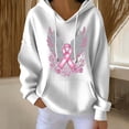 thumbnail image 2 of Women’s Breast Cancer Awareness Hoodie Pink Angel Wings Sequin Print Long Sleeve Casual Sweatshirt Support Survivor Ribbon Graphic Pullover for Empowerment and Remembrance, 2 of 5