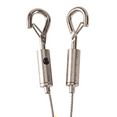 thumbnail image 3 of Adjustable Picture Hanging Wire Heavy Duty Supports - 8 Pack Hanging Hardware, 2M X1.5mm Stainless Steel Wire Rope, 3 of 7