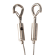thumbnail image 3 of Soportes resistentes de alambre ajustable para colgar cuadros - Paquete de 8 accesorios para colgar, cable de acero inoxidable de 2 m x 1,5 mm, 3 of 8