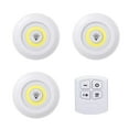 thumbnail image 2 of Moderna luz debajo del gabinete LED COB luz nocturna control remoto lámpara 3 blanco claro blanco Yuyangstore Bajo la luz del gabinete, 2 of 8