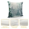 thumbnail image 4 of Orinice Snowy Forest Trees Graphic Decorative Cushion Throw Pillow Cover for Home Couch Living Room Bed Sofa Winter Printed on Both Sides 1PC 12x12in, 4 of 5
