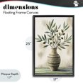thumbnail image 4 of Stupell Industries Rustic Lodge Vase of Olive Branches Black Floating Frame Canvas Art, 17 x 25, by Creative Studio, 4 of 8