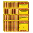 thumbnail image 7 of Hazardous Waste Label, 6" x 6", Pack of 100, Yellow and Red Label, Self-Adhesive, 7 of 7