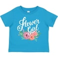 thumbnail image 3 of Inktastic Flower Girl Hand Lettering with Flowers Illustration Girls Toddler T-Shirt, 3 of 5