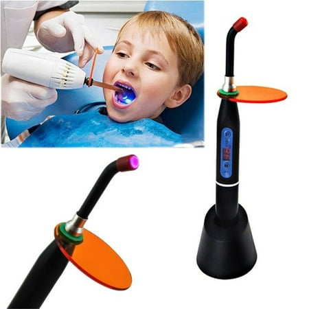 10W 2000MW Black Wireless Cordless Dentist Dental LED Curing Light Lamp Dental Curing Machine With US Standard