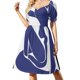 thumbnail image 3 of Vestido de fiesta de manga corta con recorte de Matisse, figura n.º 1, elegante vestido de noche de lujo para mujer, estilo vintage., 3 of 7